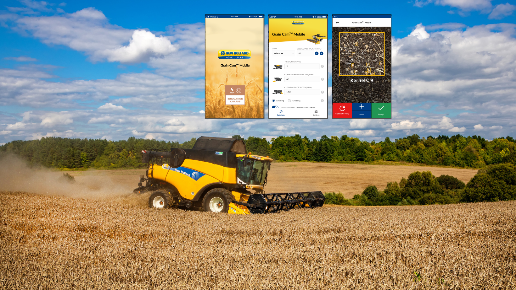 CNHi GrainCam,Développement d’applications sur mesure pour faciliter les processus d’exploitation Technologie: Développement d’applications mobiles, IA, TensorFlow, Azure